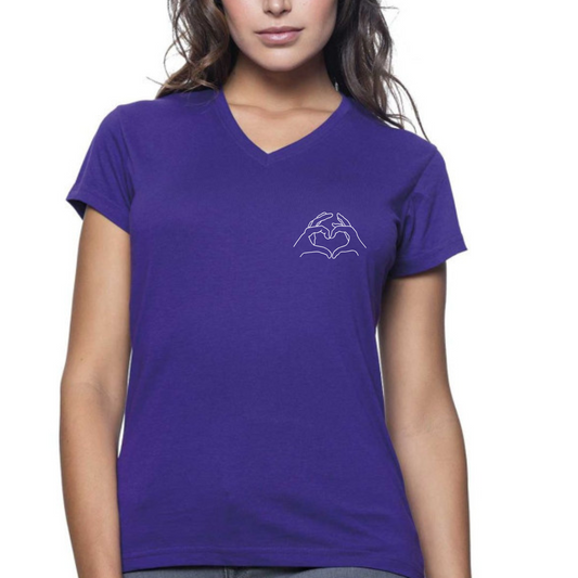 T-shirt col V Femme