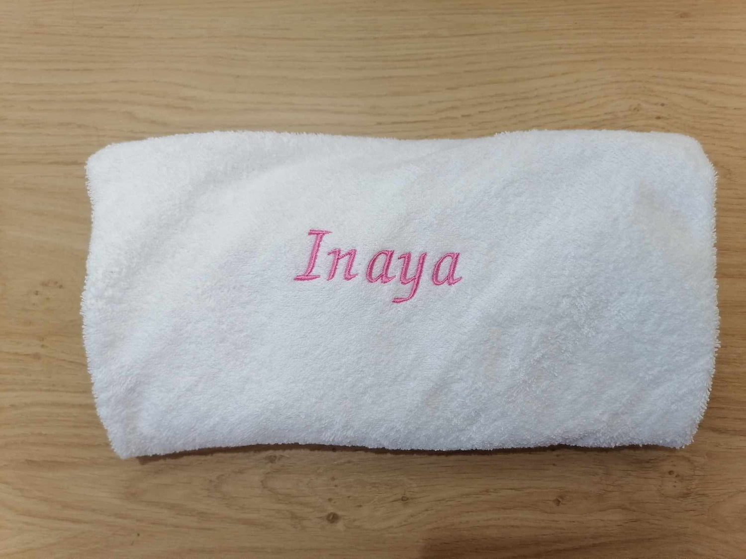 sortie de bain personnalisée